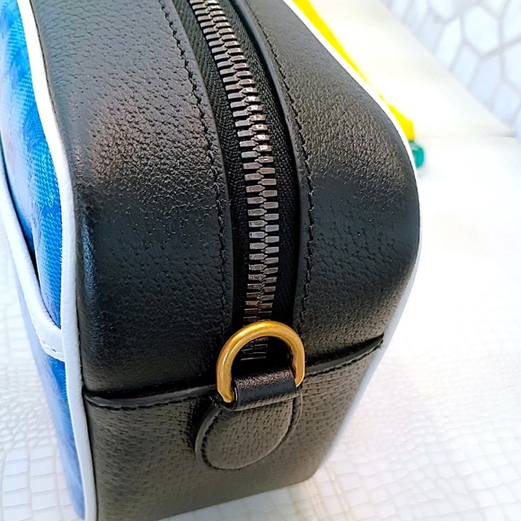 Very Rare Brand New Adidas x Gucci Blue Crystal Canvas Shoulder Bag - Picture 16 of 16